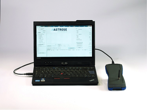 Mobile base station connected to a laptop